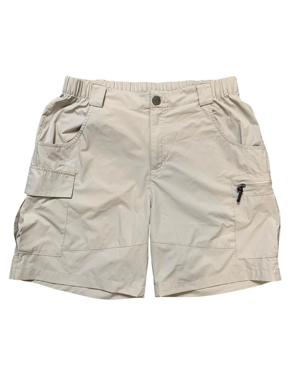 Viodia Shorts Womens L Stone Cargo Pocket Quick‎ Dry Lightweight Hiking Fishing